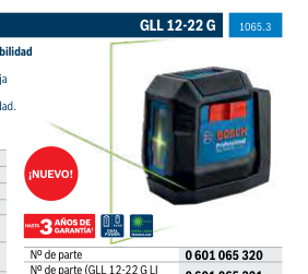 Nivel láser GLL 12-22 G