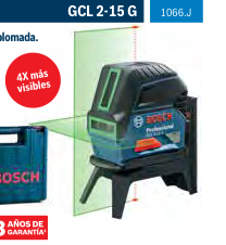 Nivel láser con punto de plomada GCL 2-15 G