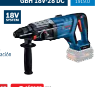 Martillo perforador sds-plus GBH 18V-28 DC