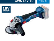 Amoladora 4 1/2" y 5" GWS 18V-10