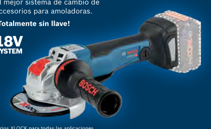 Amoladora 4 1/2" y 5" GWS 18V-10 PC