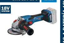 Amoladora 4 1/2" y 5" GWS 18V-15 C