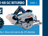 Sierra circular gks 18V-68 gc biturbo 16B5.1