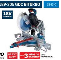 Sierra ingleteadora gcm 18V-305 gdc biturbo 1B43.0
