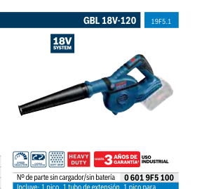 Soplador GBL 18V-120