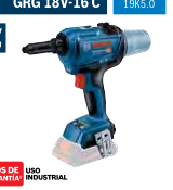 Remachadora inalámbrica GRG 18V-16 C