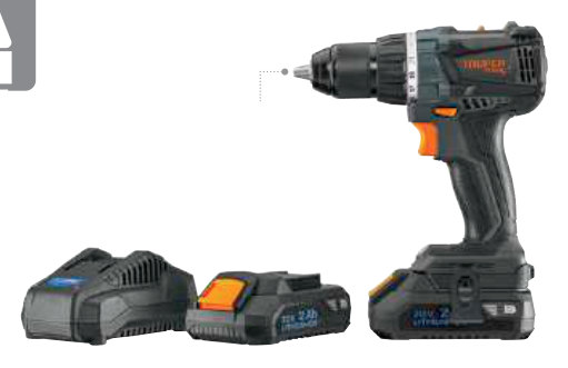 Taladro inalámbrico 1/2", 20 V