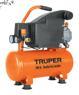 Compresor lubricado, 10 L