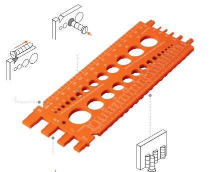 Calibrador vernier analógico, 6" / 150 mm, acero inoxidable
