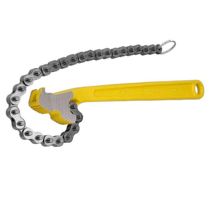 Llave universal de cadena de acero de 4-3/4"