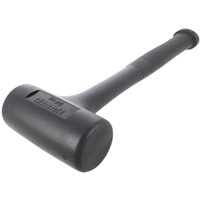 Mazo de golpe seco tapas fijas de alto impacto con mango 10-5/64", 24 oz