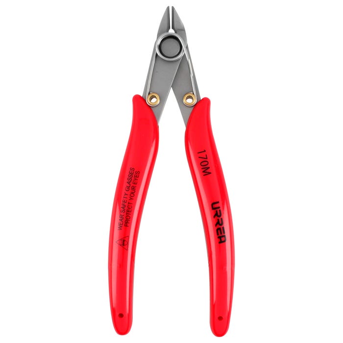 Pinza para electricista con mango rubber grip corte al ras 22° de 5-1/8"