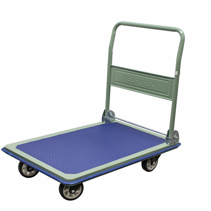 Carro plataforma con maneral retráctil 91.6 cm x 61.6 cm 5", 300 kg